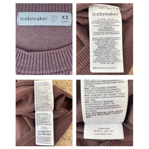 Icebreaker Women's Wool Blend Crewneck Long Sleeve Lightweight Sweatshirt XS - Picture 12 of 16